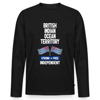 British Indian Ocean Territory - Men's Premium Organic Long Sleeve Shirt - black - Front - Nico (187cm)