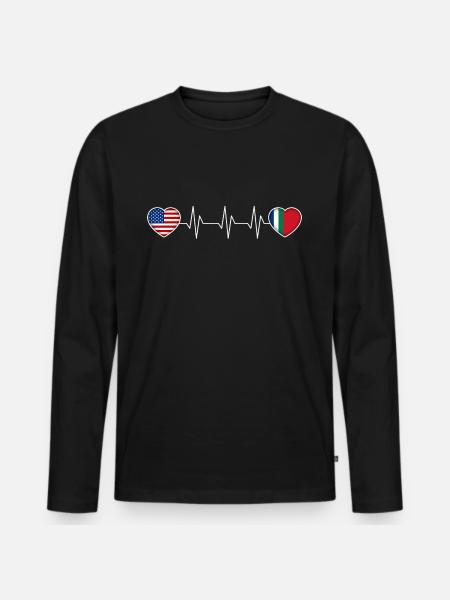 South Maluku - Men's Premium Organic Long Sleeve Shirt - black