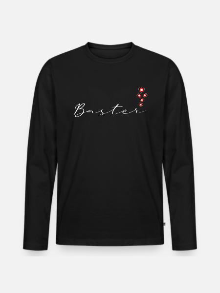 Baster - Men's Premium Organic Long Sleeve Shirt - black