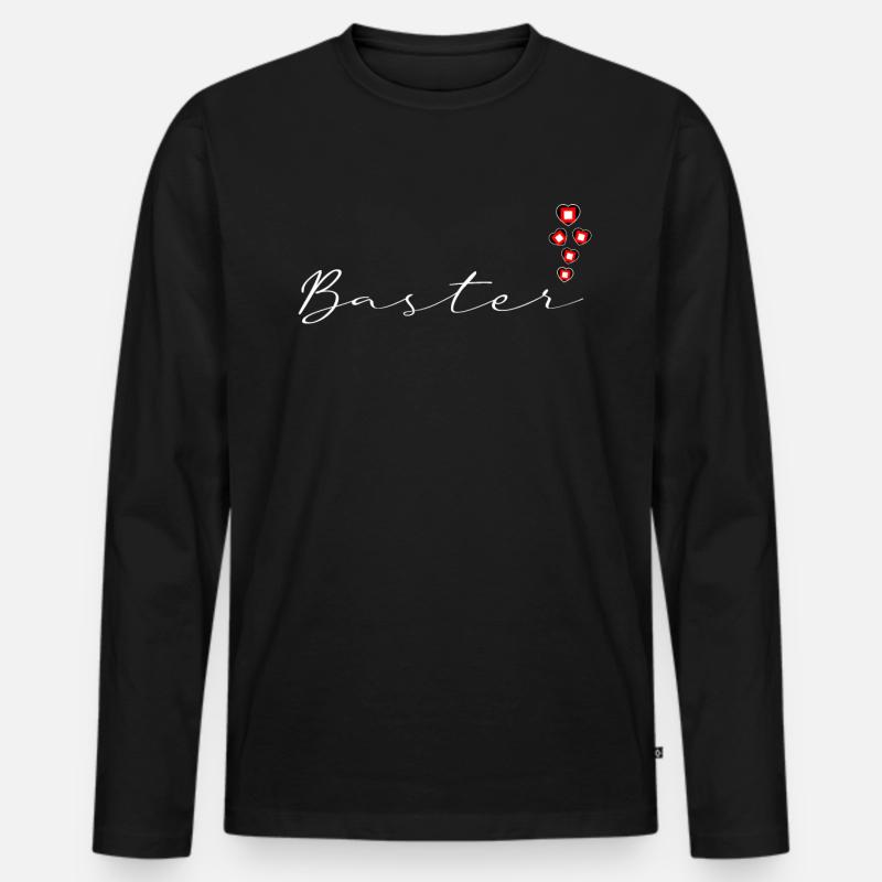 Baster - Männer Premium Bio Langarmshirt - Schwarz