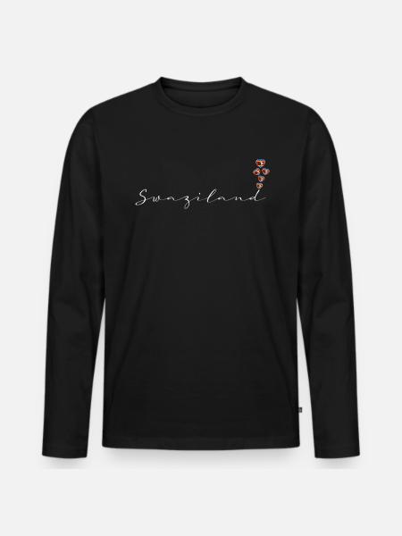 Swaziland - T-shirt manches longues Premium bio Homme - noir