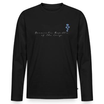 Democratic Republic of the Congo - Men's Premium Organic Long Sleeve Shirt - black - Front - Nico (187cm)