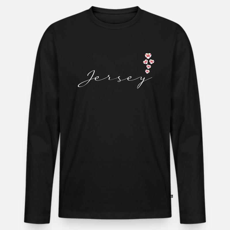 Jersey - Männer Premium Bio Langarmshirt - Schwarz