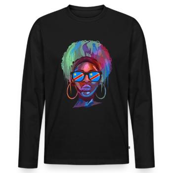 Demokratische Republik Kongo - Männer Premium Bio Langarmshirt - Schwarz - Vorne - Nico (187cm)