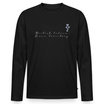 British Indian Ocean Territory - Men's Premium Organic Long Sleeve Shirt - black - Front - Nico (187cm)