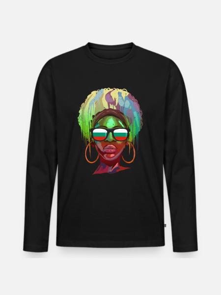 Bulgaria - Men's Premium Organic Long Sleeve Shirt - black
