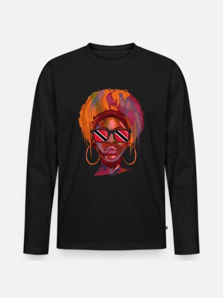 Trinité et Tobago - T-shirt manches longues Premium bio Homme - noir