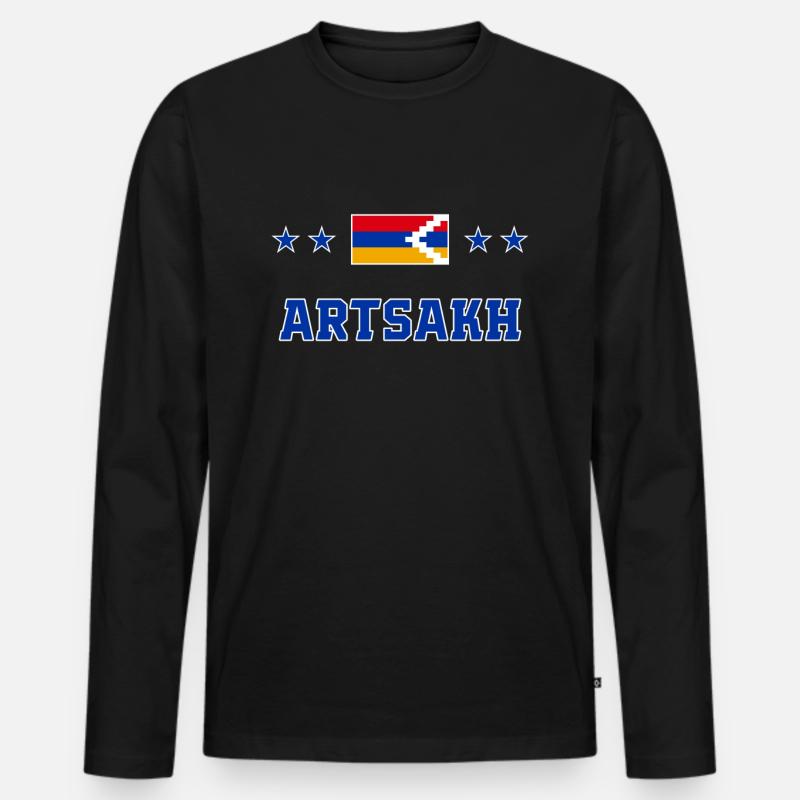 Arzach - Männer Premium Bio Langarmshirt - Schwarz