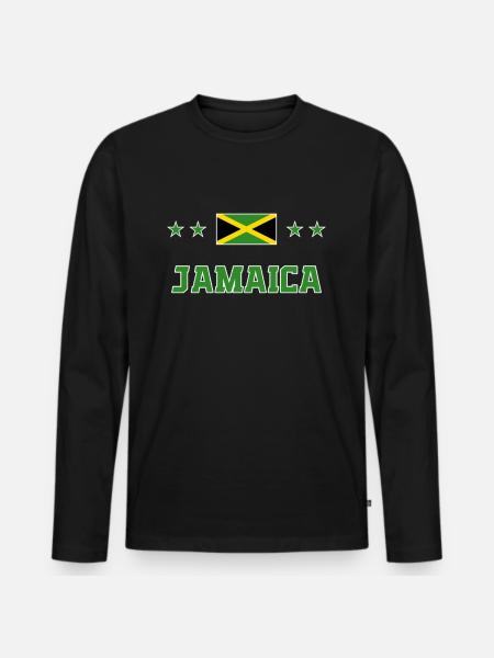 Jamaïque - T-shirt manches longues Premium bio Homme - noir