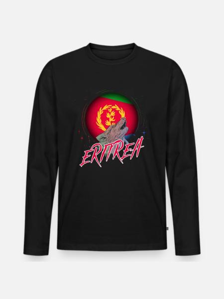 Eritrea - Men's Premium Organic Long Sleeve Shirt - black