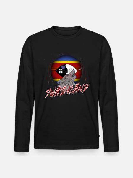 Swaziland - T-shirt manches longues Premium bio Homme - noir