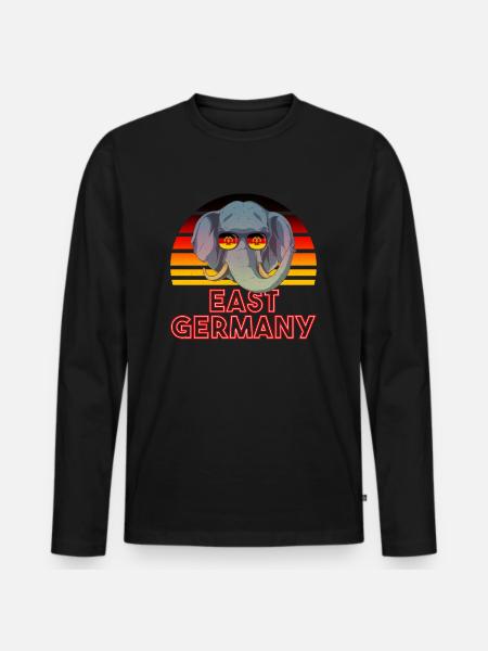 East Germany - Men's Premium Organic Long Sleeve Shirt - black