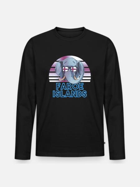 Faroe Islands - Men's Premium Organic Long Sleeve Shirt - black