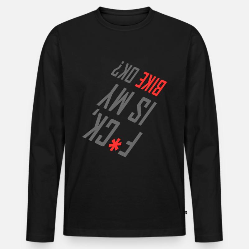 MTB - Männer Premium Bio Langarmshirt - Schwarz