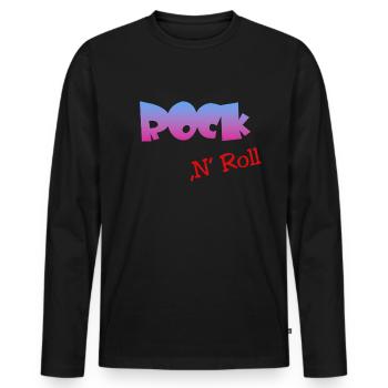Rock n Roll - Männer Premium Bio Langarmshirt - Schwarz - Vorne - Nico (187cm)