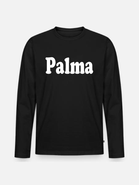PALMA - Men's Premium Organic Long Sleeve Shirt - black