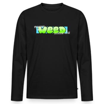 Smoke Weed Every Day - Männer Premium Bio Langarmshirt - Schwarz - Vorne - Nico (187cm)