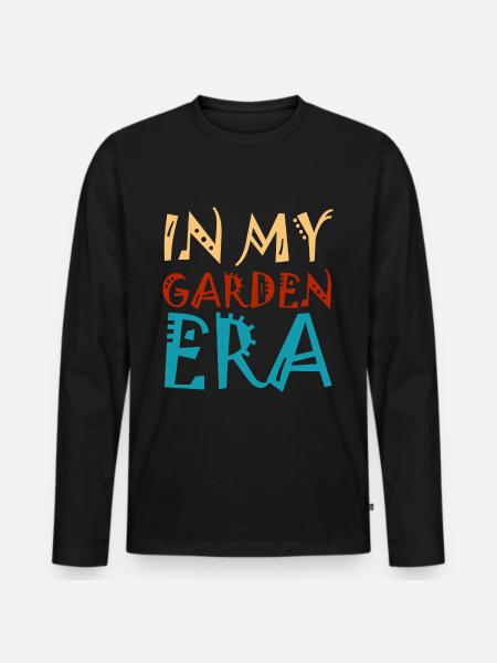 In my garden era - Men's Premium Organic Long Sleeve Shirt - black