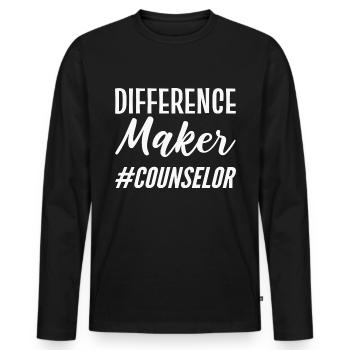 Différence Fabricant Psychiatre Poison - T-shirt manches longues Premium bio Homme - noir - Devant - Nico (187cm)