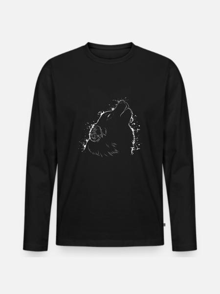 Australian Shepherd - Men's Premium Organic Long Sleeve Shirt - black
