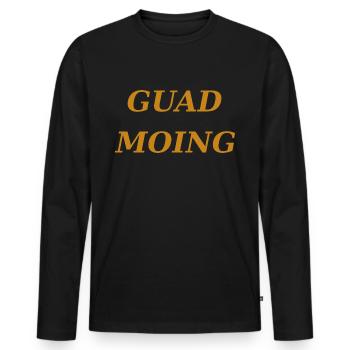 bayrisch guten morgen - Männer Premium Bio Langarmshirt - Schwarz - Vorne - Nico (187cm)