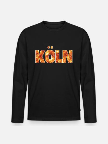Cologne - T-shirt manches longues Premium bio Homme - noir