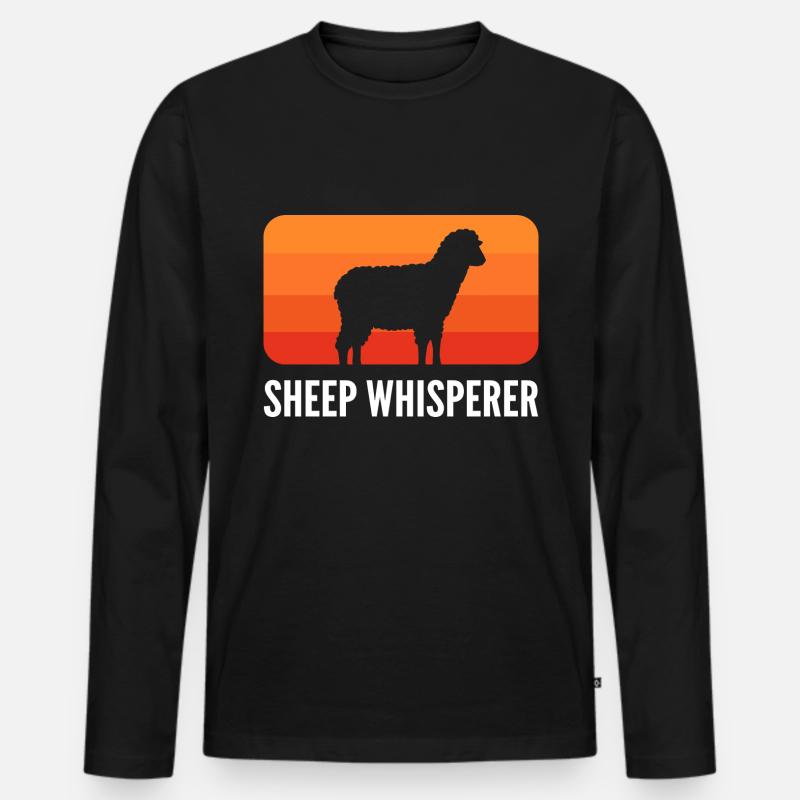 Schafflüsterer Schäfer Gift - Männer Premium Bio Langarmshirt - Schwarz