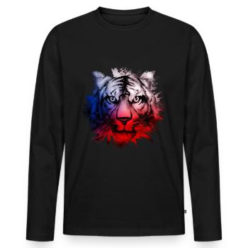 Tschechische Republik - Männer Premium Bio Langarmshirt - Schwarz - Vorne - Nico (187cm)