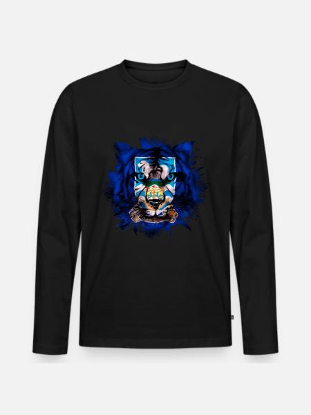 Falkland Islands - Men's Premium Organic Long Sleeve Shirt - black