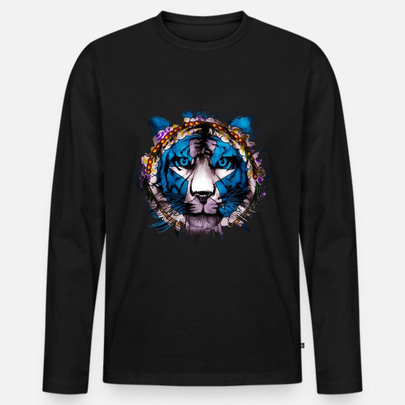 Nördliche Marianen - Männer Premium Bio Langarmshirt - Schwarz