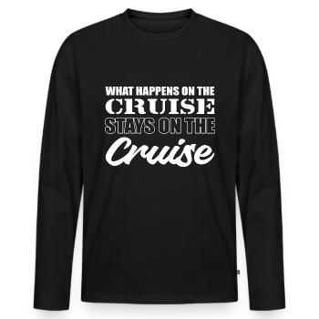 Restez sur le cruise Cruise Director Poison - T-shirt manches longues Premium bio Homme - noir - Devant - Nico (187cm)