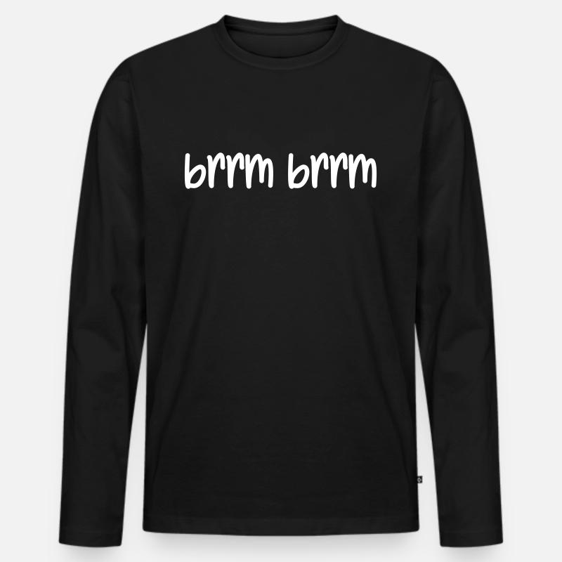 brrm brrm - Männer Premium Bio Langarmshirt - Schwarz