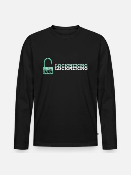 Lockpicking Lockpicking lockpicking - Men's Premium Organic Long Sleeve Shirt - black