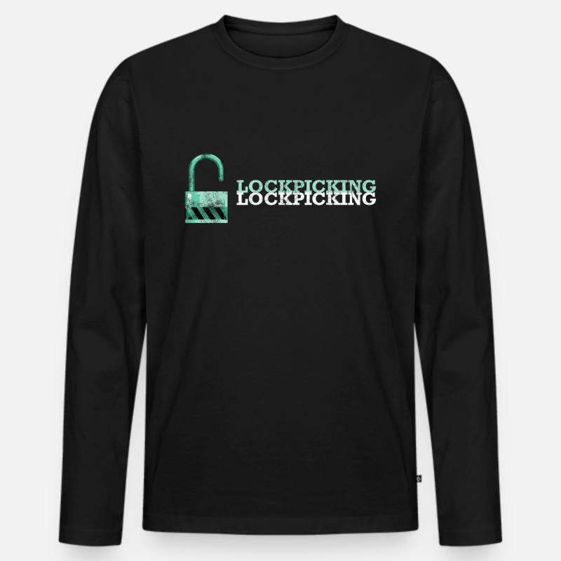Lockpicking Lockpicking lockpicking - Men's Premium Organic Long Sleeve Shirt - black