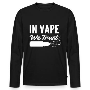 Super nous faisons confiance au cadeau addictif à la nicotine - T-shirt manches longues Premium bio Homme - noir - Devant - Nico (187cm)