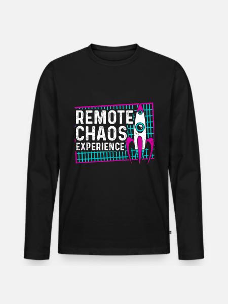 remote chaos experience - CCC Congress Hacker RC3 - Men's Premium Organic Long Sleeve Shirt - black