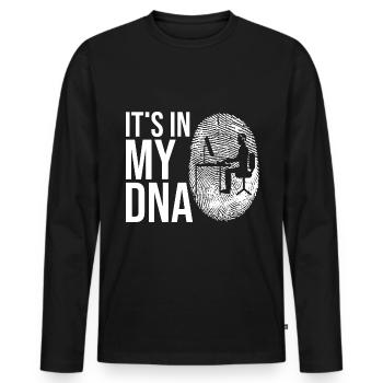 Programmierer Entwickler Programmierer Programmieren IT Computer - Männer Premium Bio Langarmshirt - Schwarz - Vorne - Nico (187cm)