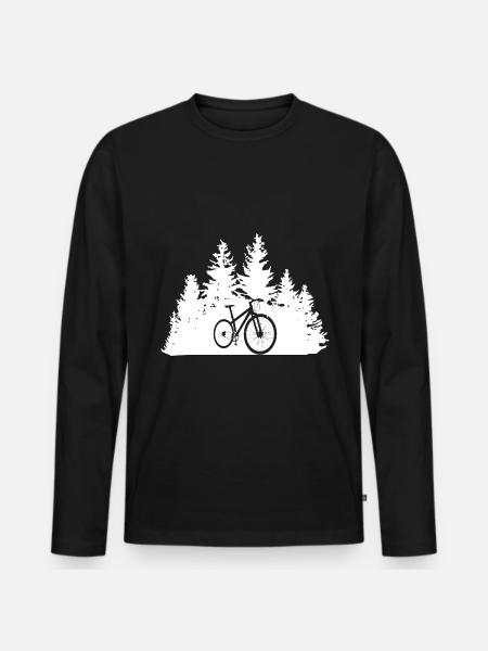 Arbres - Cyclisme - (9) - T-shirt manches longues Premium bio Homme - noir