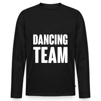Dancing Team - Männer Premium Bio Langarmshirt - Schwarz - Vorne - Nico (187cm)