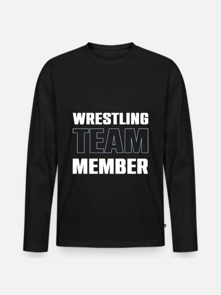Wrestling Team - Men's Premium Organic Long Sleeve Shirt - black