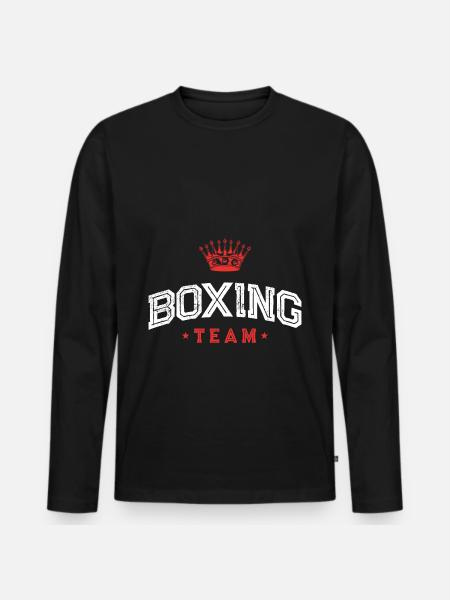 Boxing Team Boxers - Men's Premium Organic Long Sleeve Shirt - black