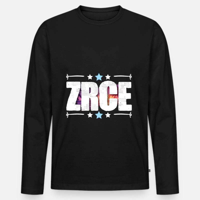 Zrce - Männer Premium Bio Langarmshirt - Schwarz