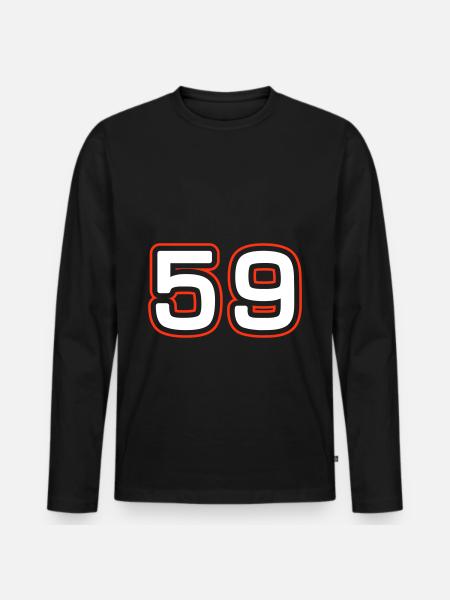 Symbole numérique 59 - T-shirt manches longues Premium bio Homme - noir