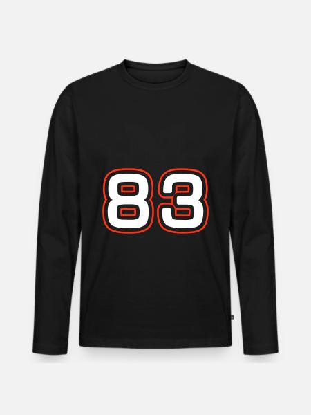 83 Symbole numérique - T-shirt manches longues Premium bio Homme - noir