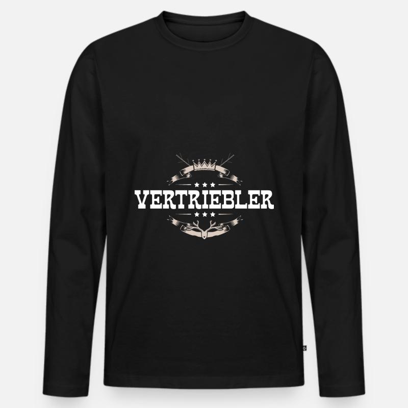 Vertriebler Beruf - Männer Premium Bio Langarmshirt - Schwarz