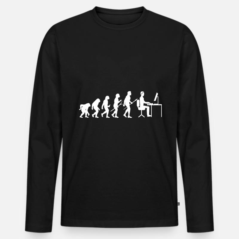 Codeur Développeur Programmeur Codage informatique informatique T-shirt manches longues Premium bio Homme