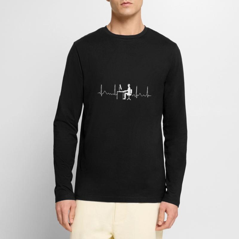 Codeur Développeur Programmeur Codage informatique informatique T-shirt manches longues Premium bio Homme