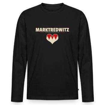 Marktredwitz Stadt Gemeinde Markt Dorf - Männer Premium Bio Langarmshirt - Schwarz - Vorne - Nico (187cm)