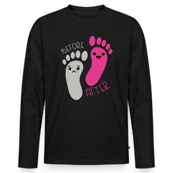Podologe Fußpflege Pediküre Podologie Geschenke - Männer Premium Bio Langarmshirt - Schwarz - Vorne - Nico (187cm)