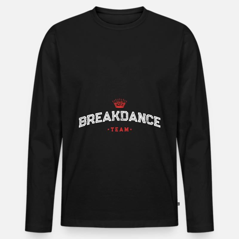 Breakdance Team Tanzen - Männer Premium Bio Langarmshirt - Schwarz